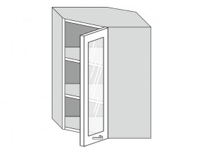 19.60.3у Шкаф настенный (h=913) угловой на 600мм со стекл. дверцей в Магнитогорске - magnitogorsk.magazin-mebel74.ru | фото