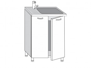 2.60.2мн Шкаф-стол на 600мм под накладную мойку с 2-мя дверцами в Магнитогорске - magnitogorsk.magazin-mebel74.ru | фото