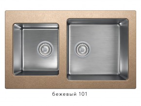 Мойка комбинированная Tolero twist TTS-840 Бежевый 101 в Магнитогорске - magnitogorsk.magazin-mebel74.ru | фото