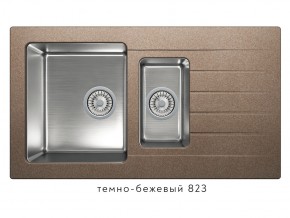 Мойка комбинированная Tolero twist TTS-890 Темно-бежевый 823 в Магнитогорске - magnitogorsk.magazin-mebel74.ru | фото