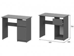 Стол письменный 900 Денвер Графит серый в Магнитогорске - magnitogorsk.magazin-mebel74.ru | фото